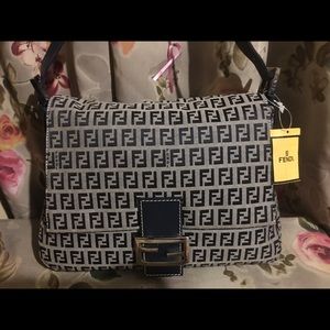 🔥 Fendi Zucca Zucchini Monogram Baguette Borsa